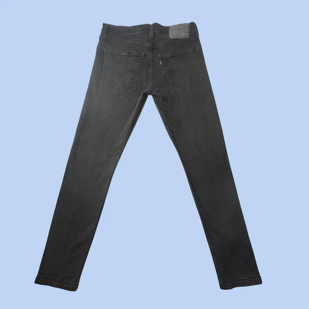 Levi's 512 Jeans Mens 31x29 Black Slim Taper Denim Pants Stretch Casual Classic